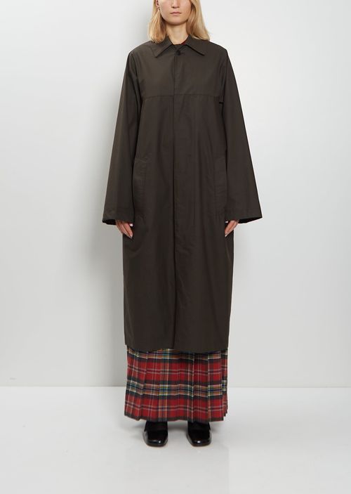 Meta Campania Collective teve Cotton Car Coat Dark Khaki Brown ize