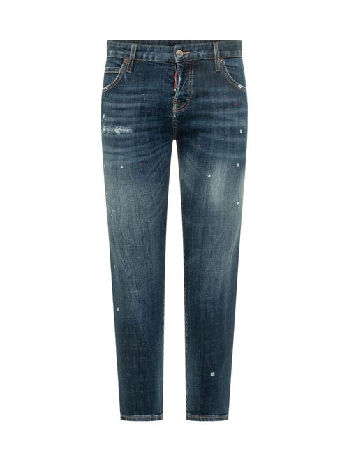 Blue Skinny Mid Rise Jeans