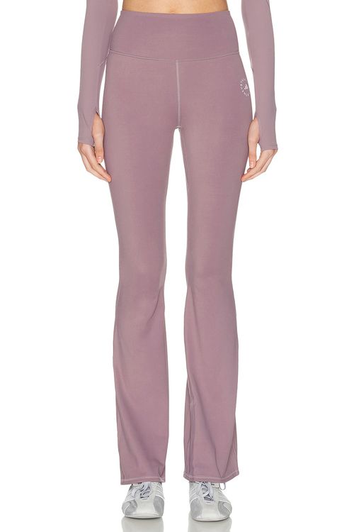 Adidas by Stella McCartney Flare Leg Legging in Legacy Purple - Purple. L also in M