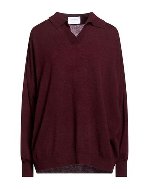 Collezione N_01 Woman Sweater Burgundy Size XS Merino Wool, Cashmere