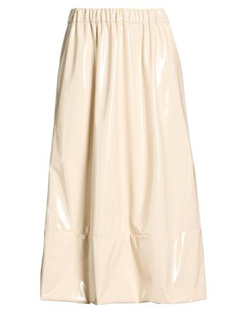 Woman Midi skirt Beige Size 0 Polyurethane, Polyester