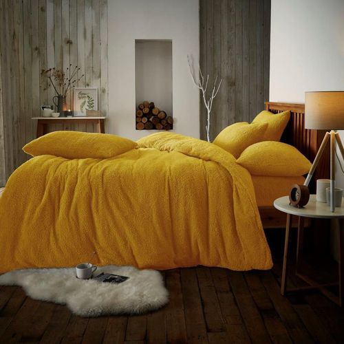 Luxury Teddy Plain Duvet Cover and Pillowcase Set