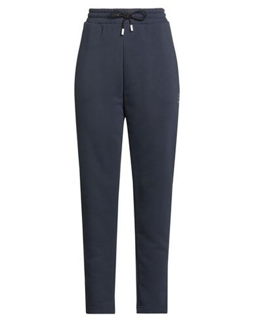 Woman Pants Navy Size L Cotton, Polyester