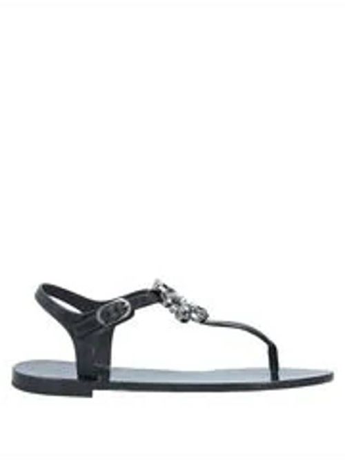 Woman Toe strap sandals Black