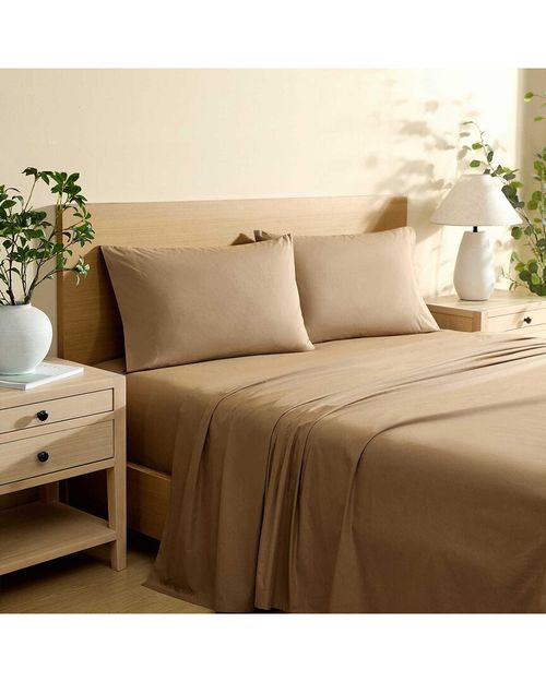 200 Thread Count Bayview Solid Cotton Percale Sheet Set