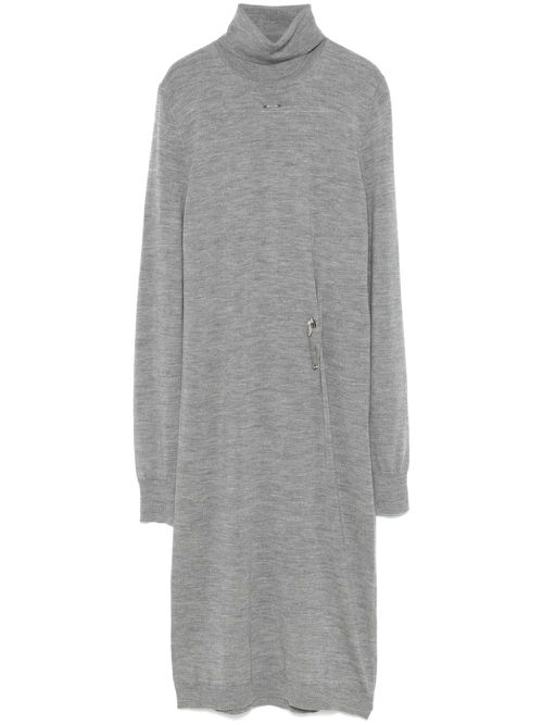 Safety-pin midi dress - Grey