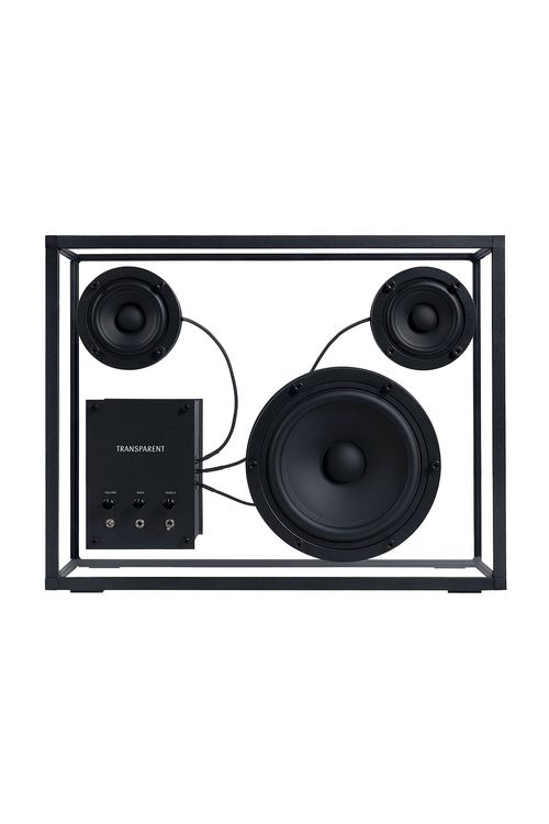 Transparent Speaker in Black - Black. a