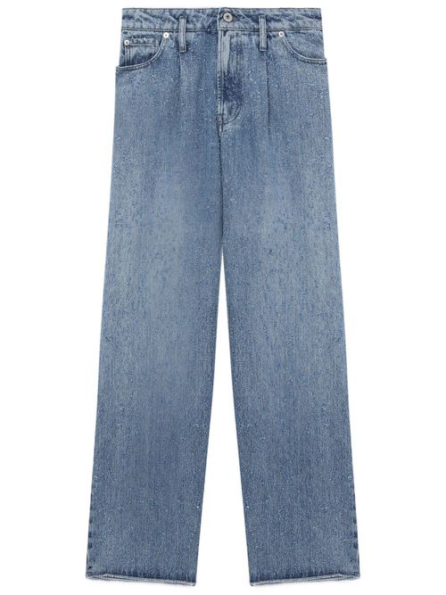 Mid-rise straight-leg jeans - Blue
