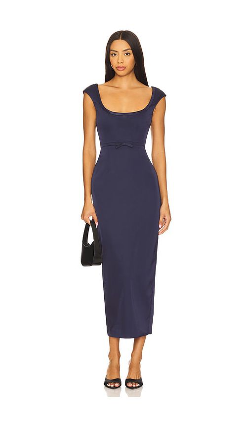 SAU LEE Meadow Dress in Navy. 2. Also , 4, 6, 8