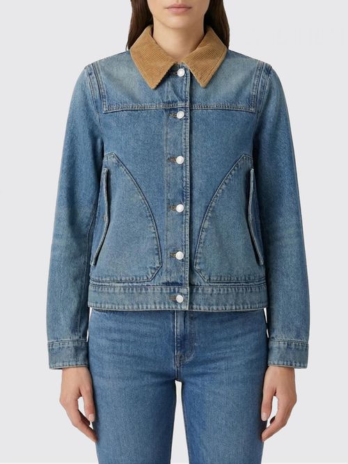 Jacket Woman color Gnawed Blue