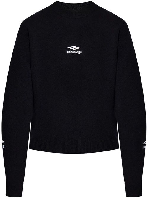 Wool Knitted Crewneck Ski Pullover