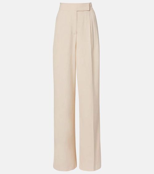 High-rise wide-leg pants