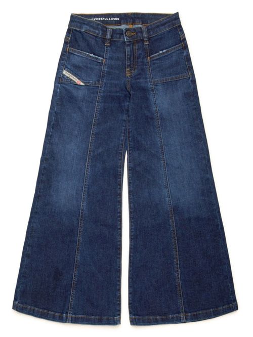 Dark blue flare jeans