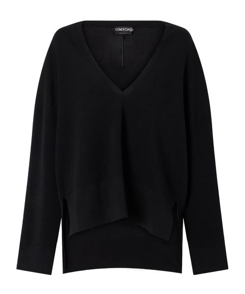 Cropped wool sweater