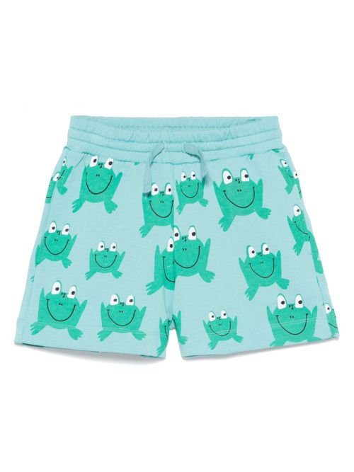 Illustration-print shorts - Blue
