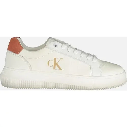 Calvin Klein Women's White Polyester Sneaker Women - Size: 3.5