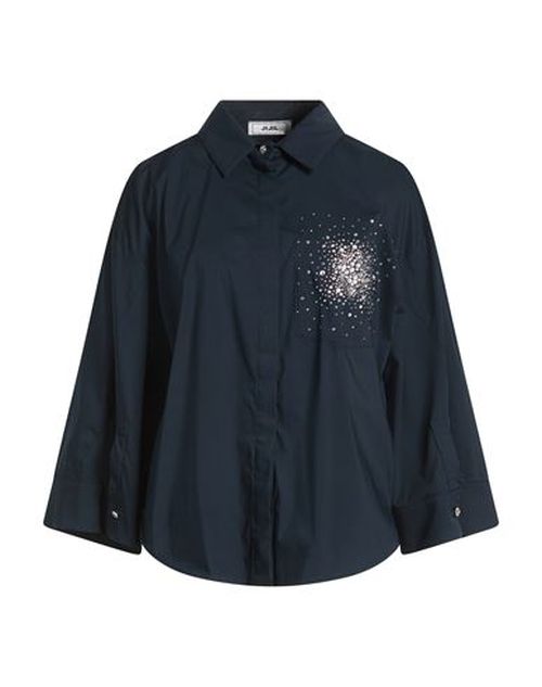 Woman Shirt Navy Size 10 Cotton, Polyamide, Elastane