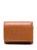 Mini Sense leather wallet - Brown