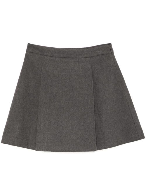 Pleated mini skirt - Grey