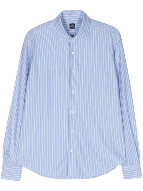 Striped jersey shirt - Blue