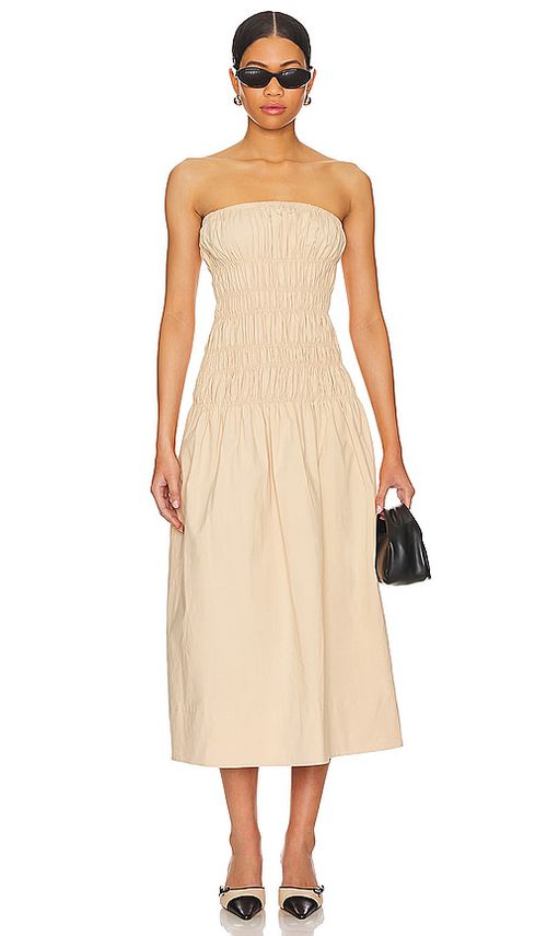 MAJORELLE KLEID VANNA in Beige. Größe XL. Also in L