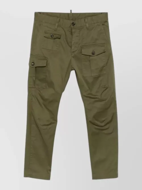 Dsquared2 - trousers cargo style buttoned pockets belt loop