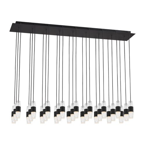 Nightshade Black LED Chandelier from the Lassell Collection