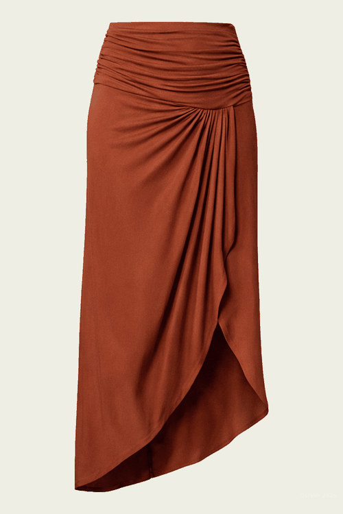 Tibari Skirt in Rust