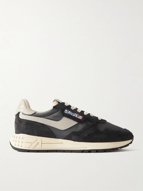 Reelwind Low Suede And Shell Sneakers - Black
