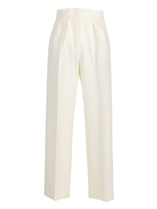 White Verbano slim-fit stretch-wool trousers