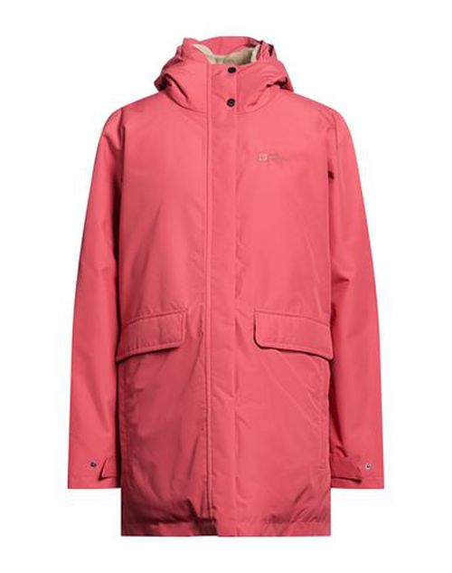 Woman Jacket Salmon pink Size L Polyester