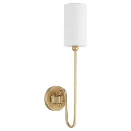Aged Brass One Light Wall Mount from the Charlotte Collection