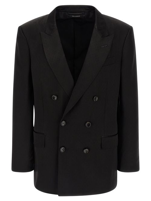 Tone-on-tone Polka Dot Blazer