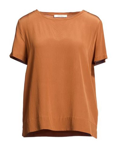 Malìparmi Woman Top Tan Size 10 Silk