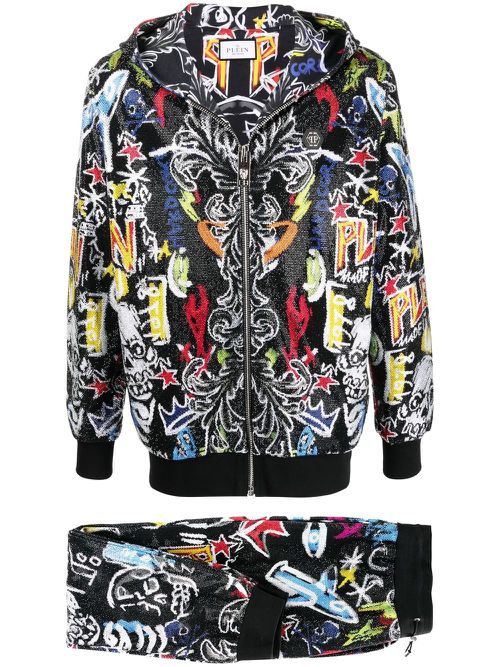 Stones tracksuit set - Black