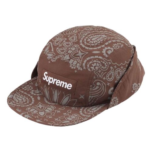 SS26 Reflective Bandana Sunshield Camp Cap 'Brown'