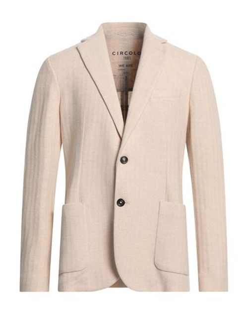 Circolo 1901 Man Blazer Beige Size 44 Virgin Wool