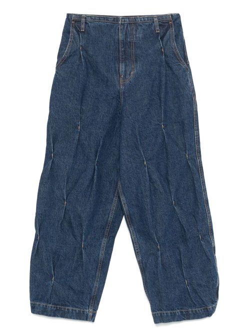 Ader Error pleated jeans - Blue