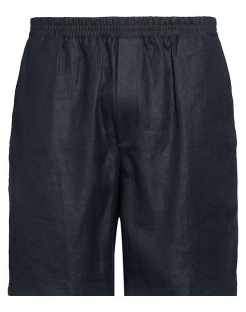 Man Shorts & Bermuda Shorts Midnight blue Size L Linen