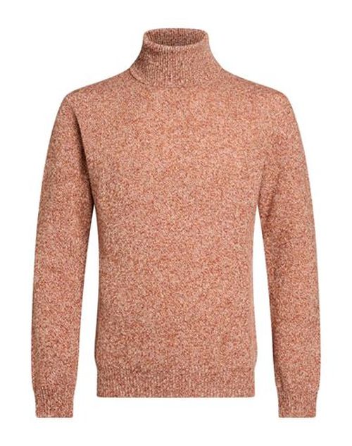Man Turtleneck Rust Size L Virgin Wool