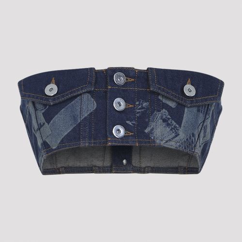 Denim Bra Top