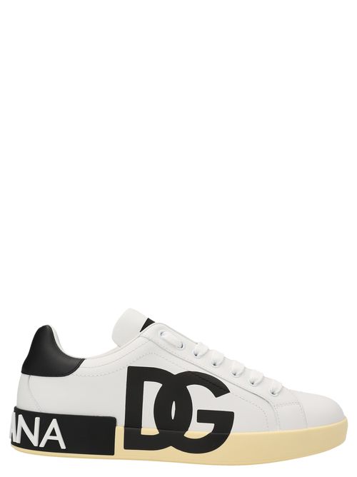 -Portofino Sneakers Bianco/Nero-Uomo