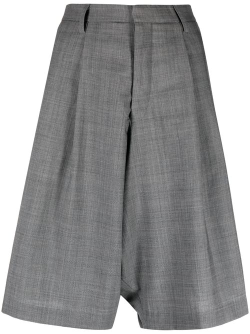 Tailored knee-length shorts - Grey
