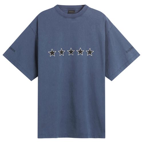 Men's Top Rating Printed T-Shirt Washed Navy
