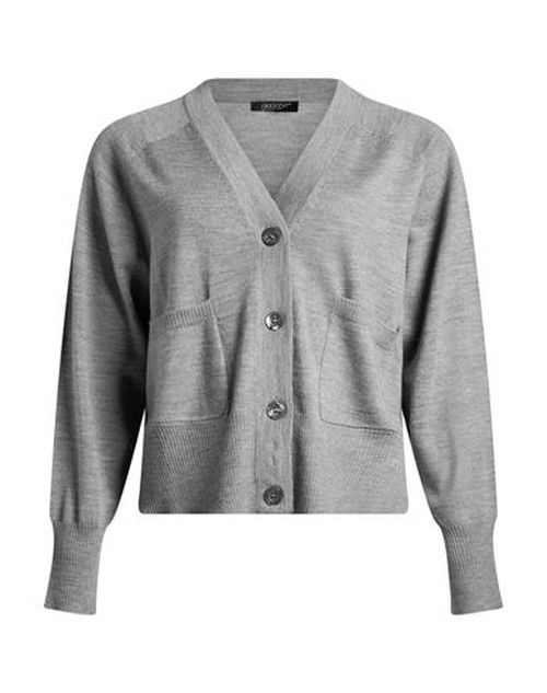 Woman Cardigan Grey Size 12 Merino Wool