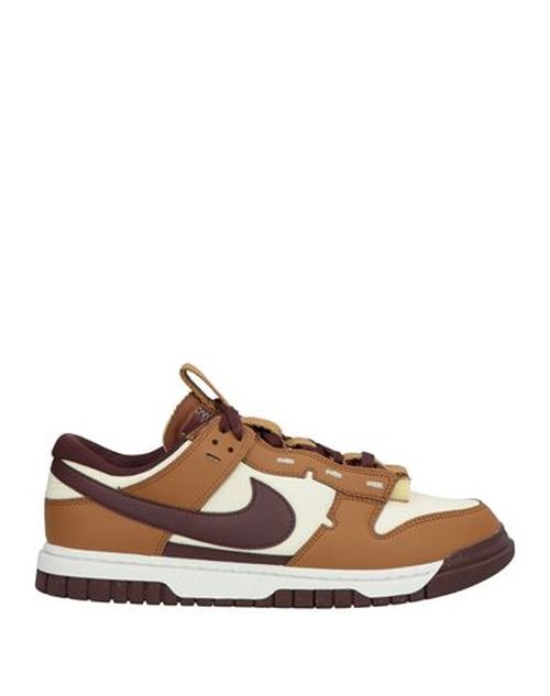 Man Sneakers Camel Size 12.5 Leather, Synthetisches Material