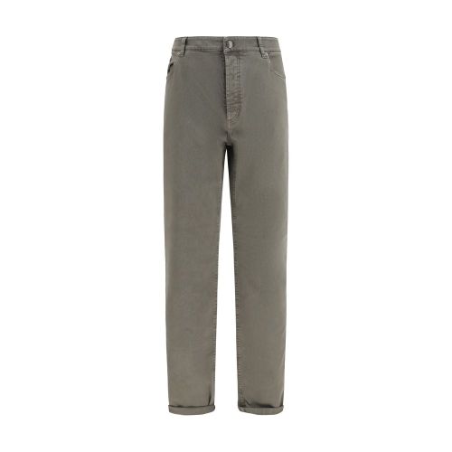 Cotton Denim Jeans — Gray
