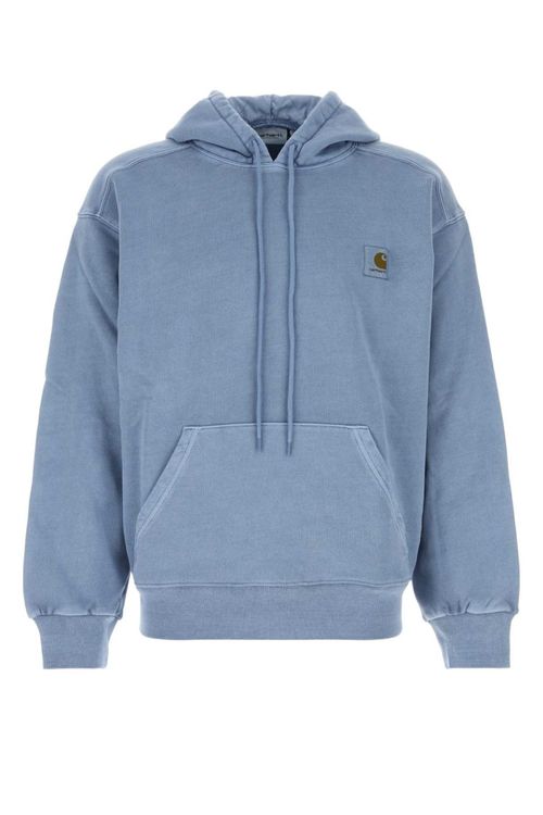 Blue Relaxed Logo Hoodie