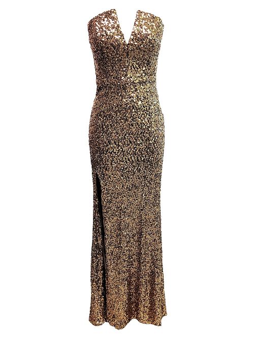 Women's Fernanda Sequin Mermaid Gown - Gold