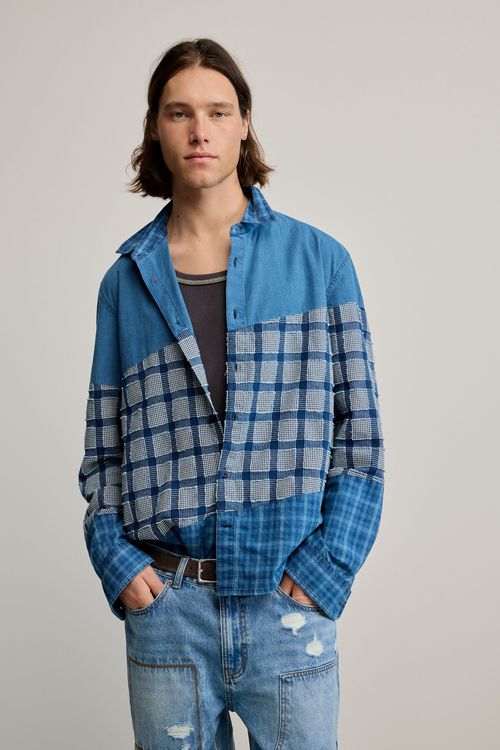 Patch checks shirt